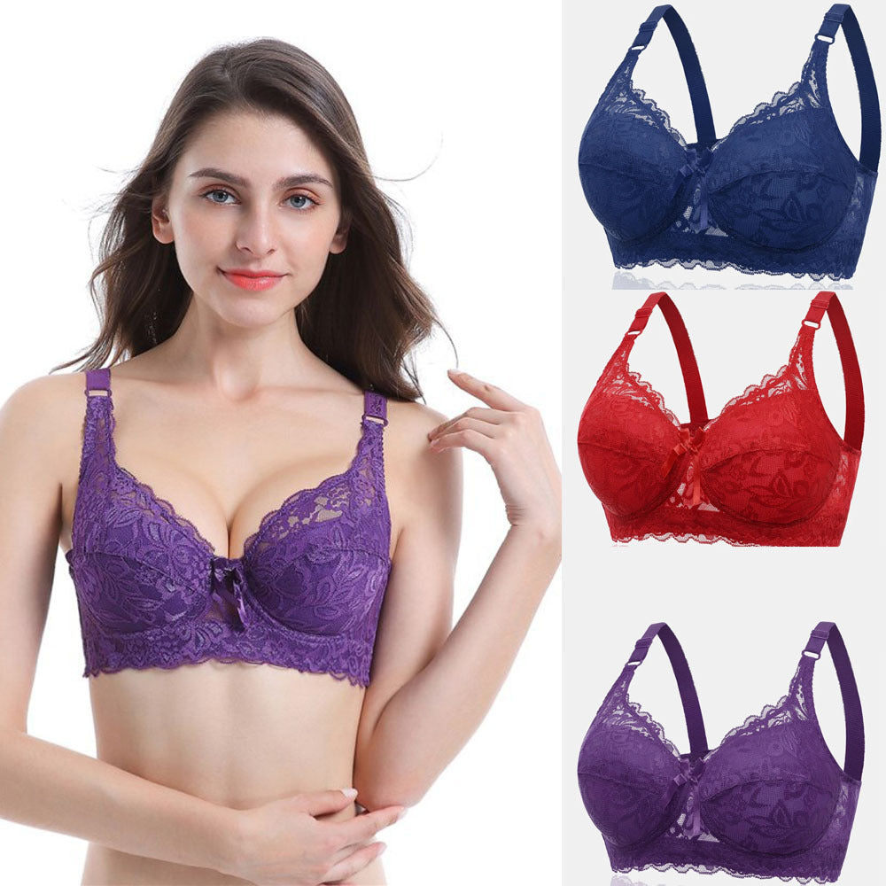 FloraForm – bra with lace and floral pattern