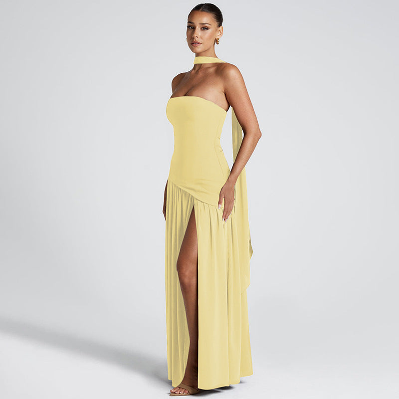 Lurevia – elegantní šaty s rozparkem