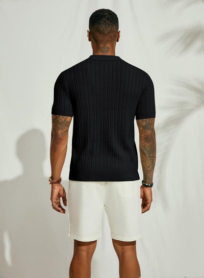 Coolnero – pletená košile s klopovým límcem