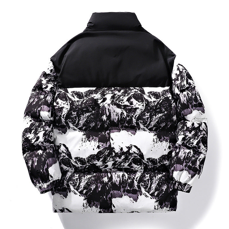 Podzimní a zimní ležérní péřová bunda s bavlněnou podšívkou pro muže