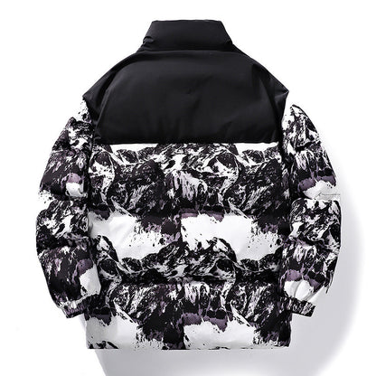 Podzimní a zimní ležérní péřová bunda s bavlněnou podšívkou pro muže