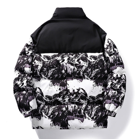 Podzimní a zimní ležérní péřová bunda s bavlněnou podšívkou pro muže