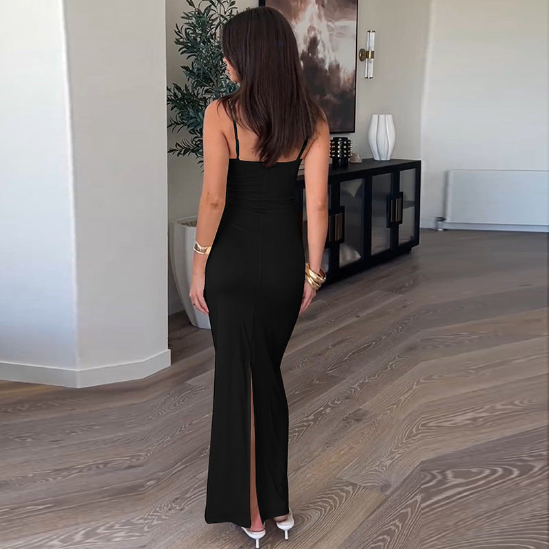 New hollow waist slimming dress