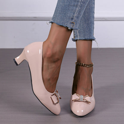 BowLuxe – dámské nízké lodičky s mašlí