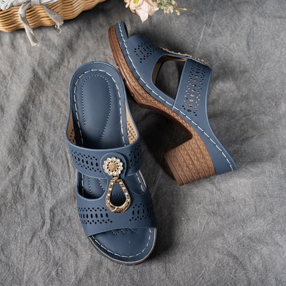 ShinyEase – dámské pohodlné sandály s kamínky