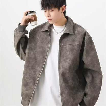 Volná bunda Ruoshua v korejské módě