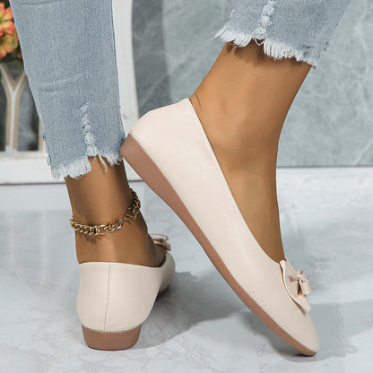 BowaFlex – dámské ploché ležérní boty s mašlí