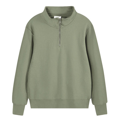 Sportovní svetr s těžkými perleťovými výstřihy a stojáčkem, semi-access control