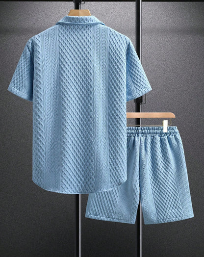 UrbanBreeze – pánský letní komplet s košilí a šortkami