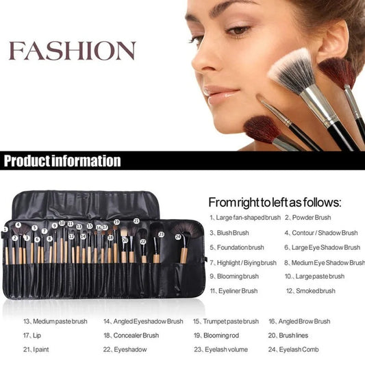 Dárková taška 24 ks sady štětců na make-up