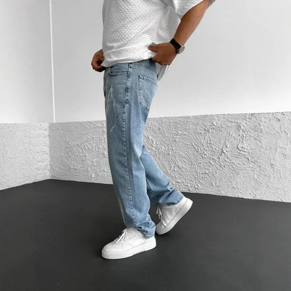 BlitzDenim – rovné džíny s potiskem