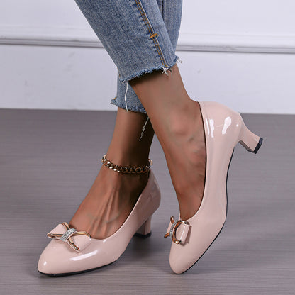 BowLuxe – dámské nízké lodičky s mašlí