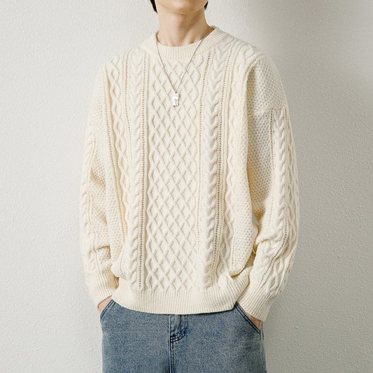 Kaverno – pánský pletený svetr s kulatým výstřihem