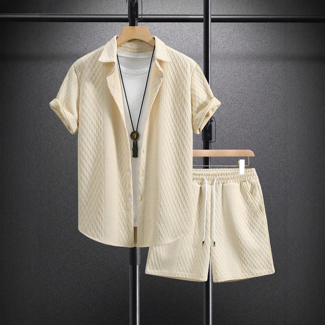 UrbanBreeze – pánský letní komplet s košilí a šortkami