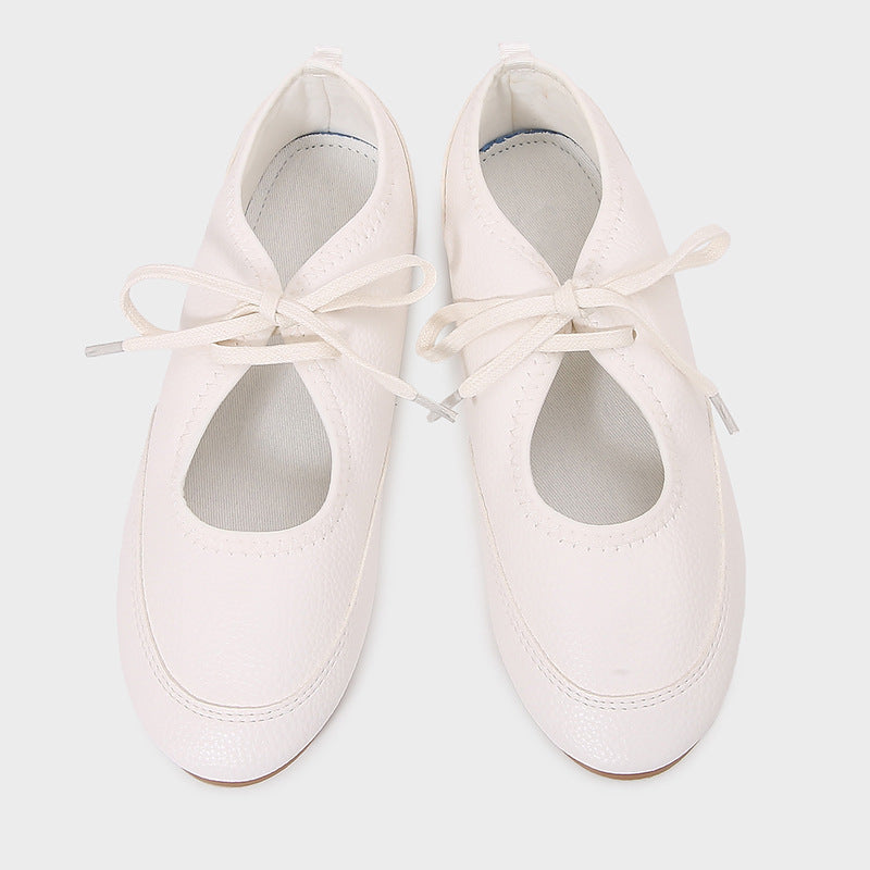 SatinGrace – saténové baleríny se šněrováním