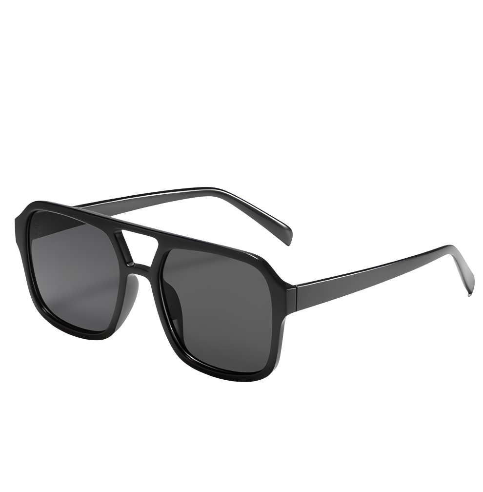 Dublon – retro čtvercové dvojité sluneční brýle