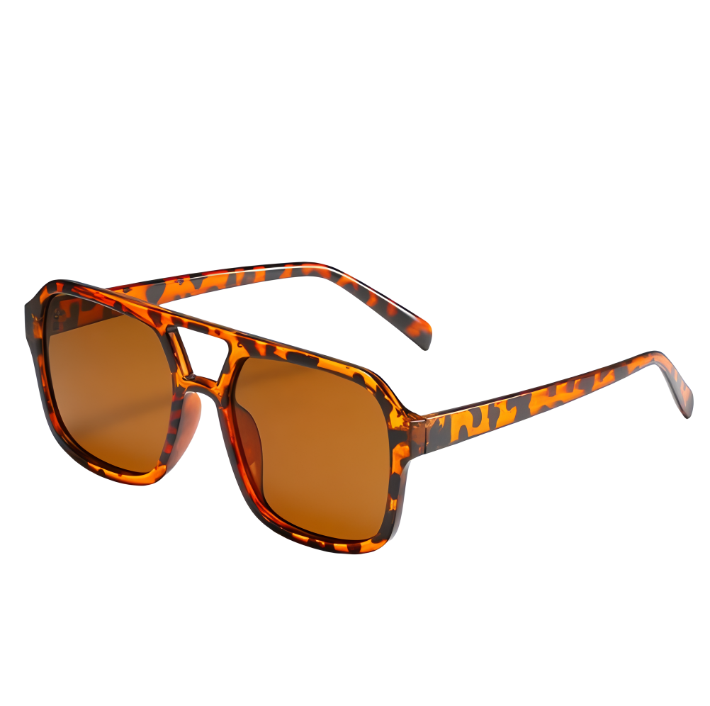 Dublon – retro čtvercové dvojité sluneční brýle