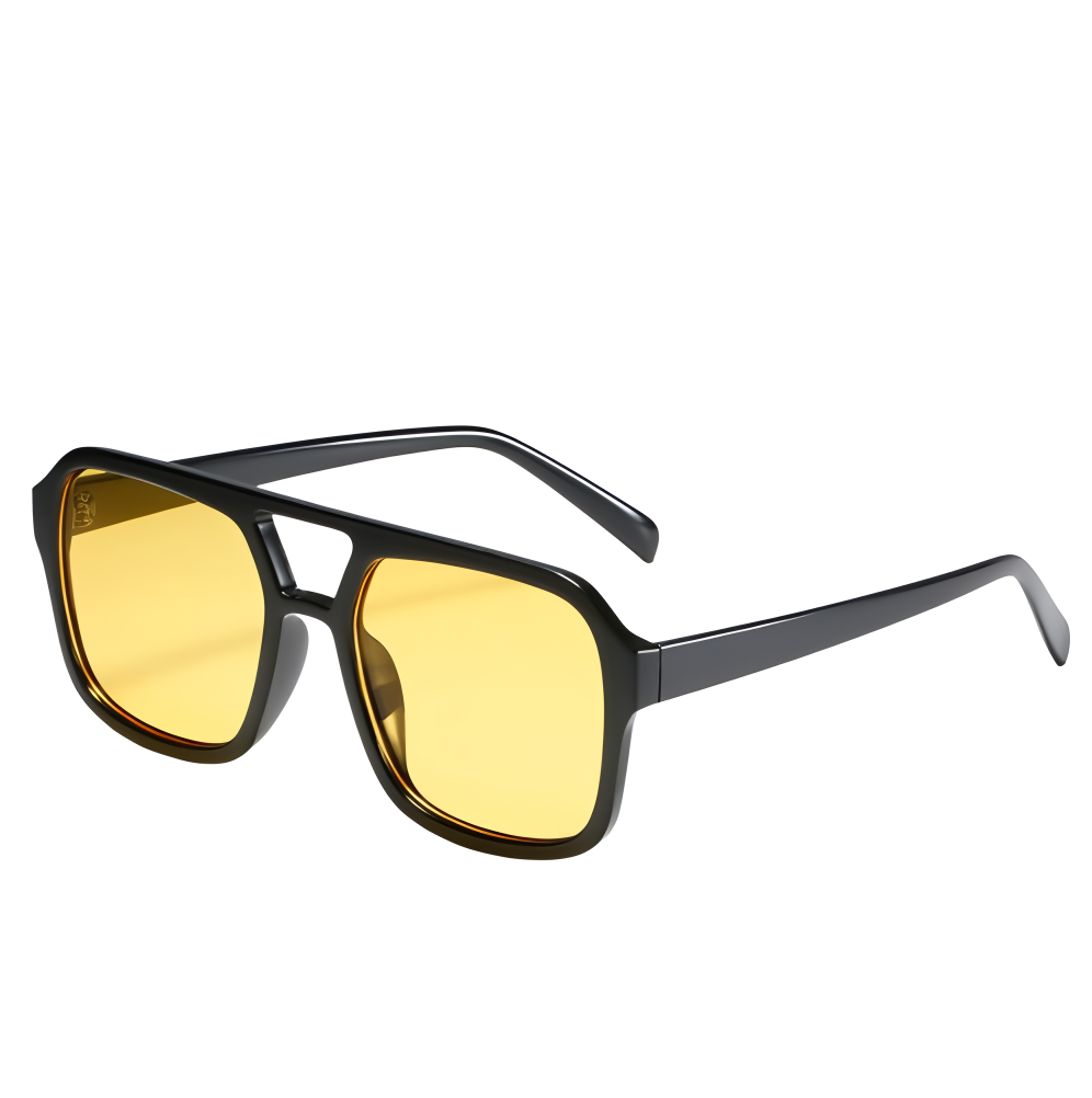 Dublon – retro čtvercové dvojité sluneční brýle