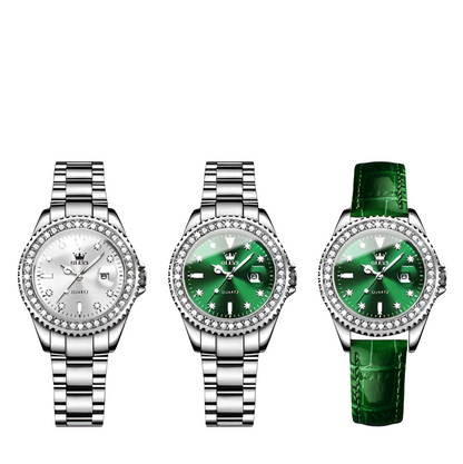 LioraSteel – dámské elegantní hodinky s diamantovým křemenem