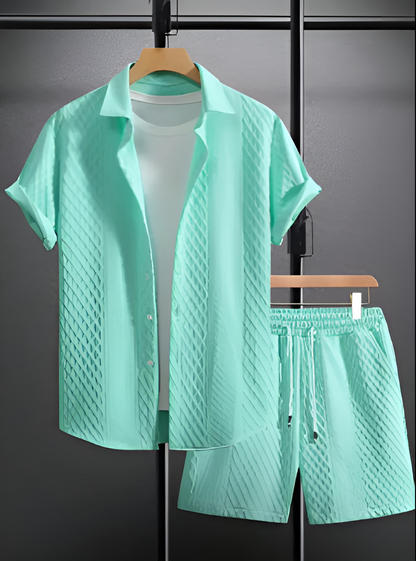 UrbanBreeze – pánský letní komplet s košilí a šortkami