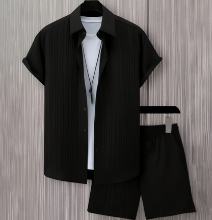 UrbanEase – pánská sada s krátkým rukávem a šortkami