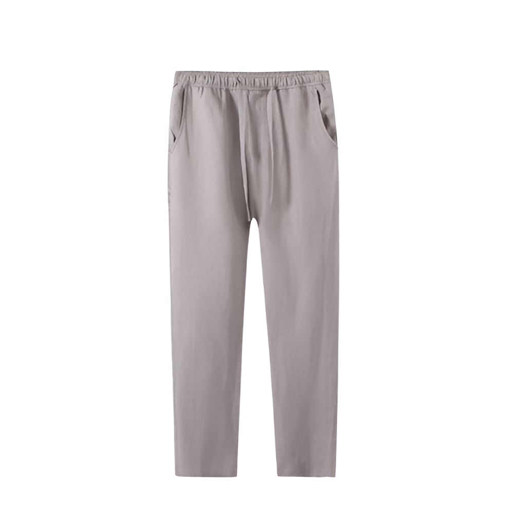 Takuzen – pánské lněné kalhoty s fleecovou podšívkou