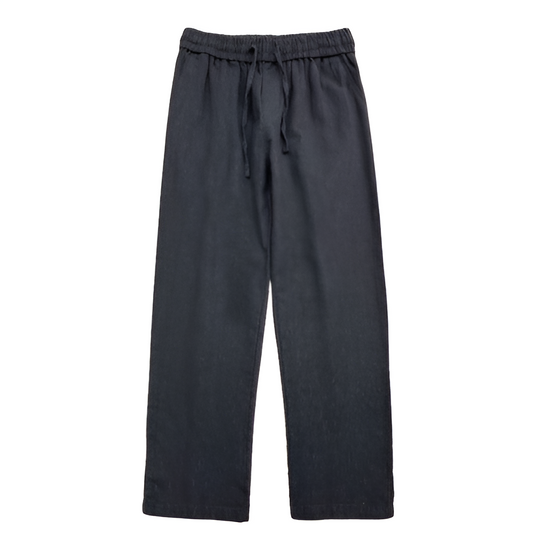 Takuzen – pánské lněné kalhoty s fleecovou podšívkou