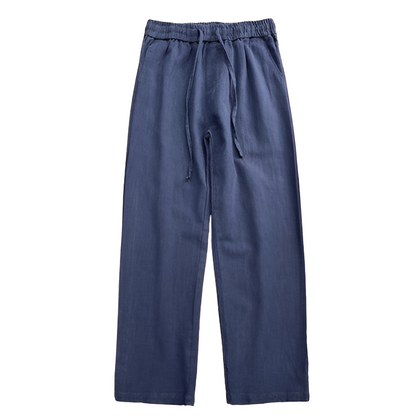 Takuzen – pánské lněné kalhoty s fleecovou podšívkou