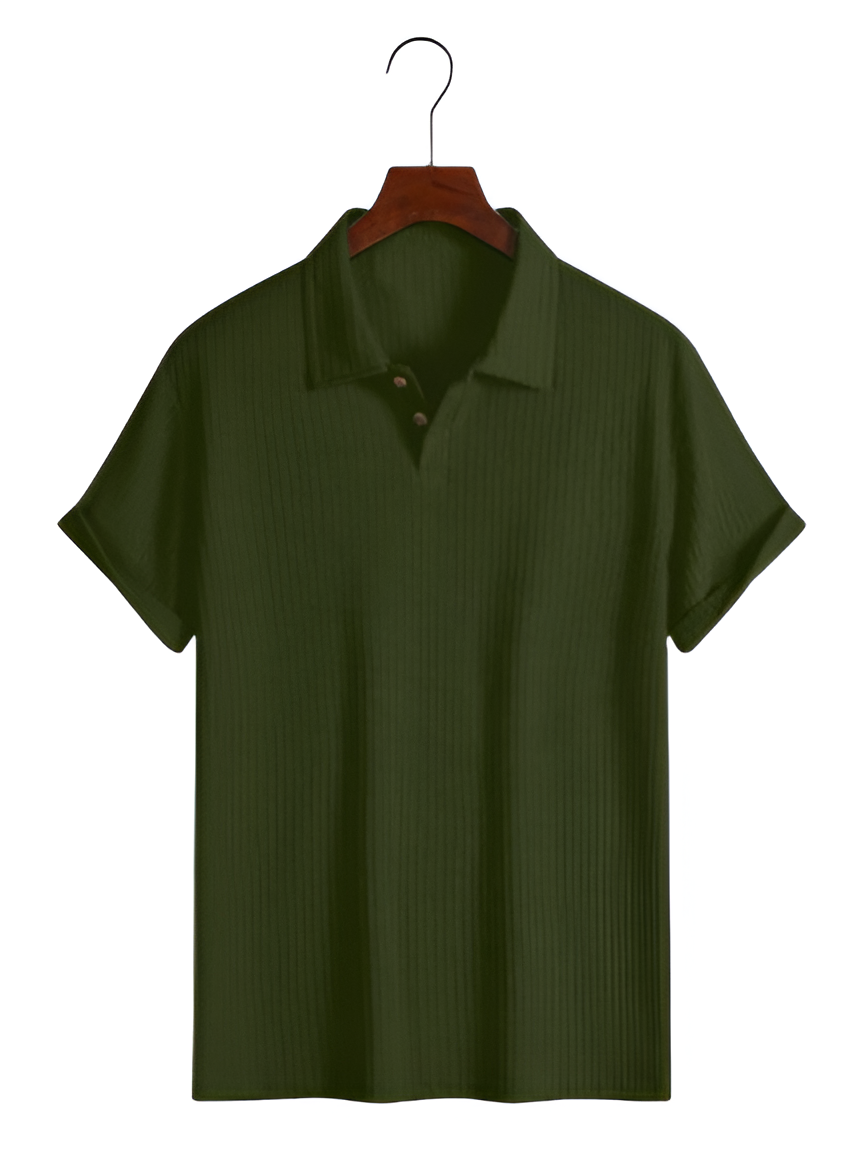 Menxiro – pánská pletená košile s klopou