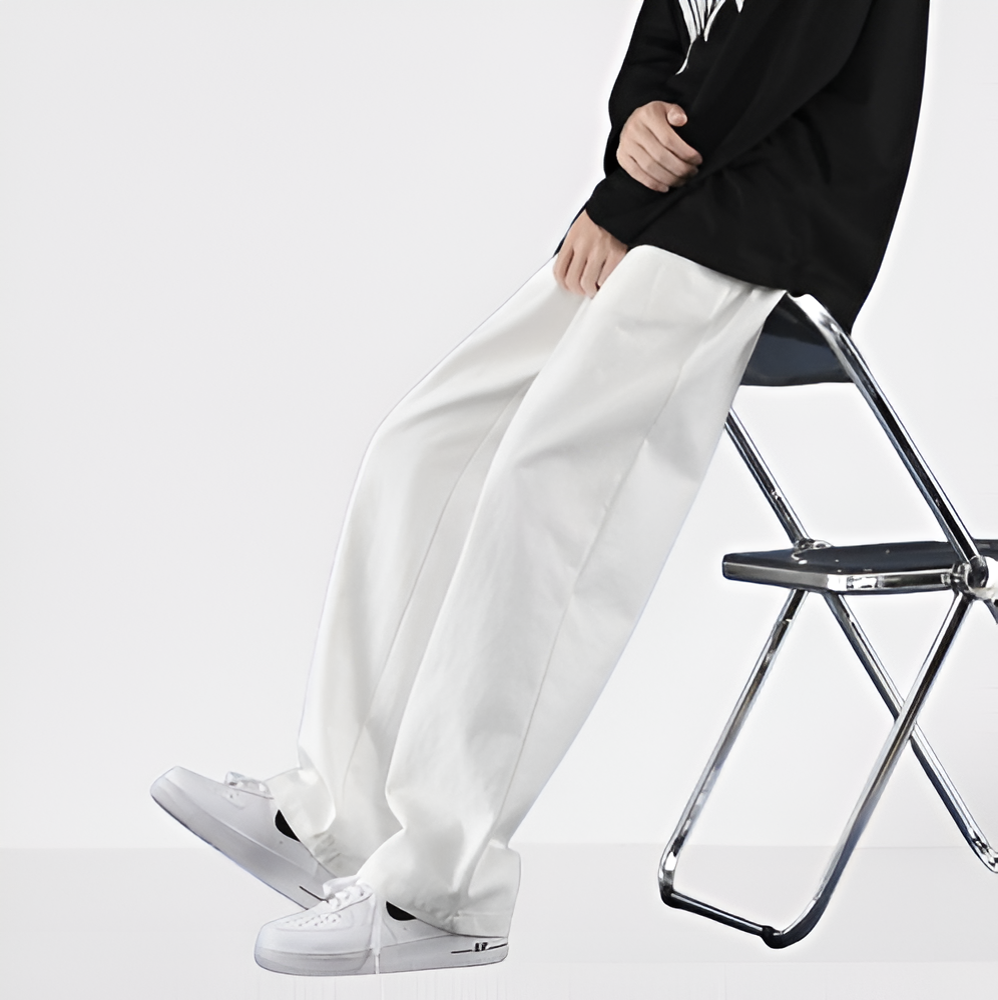 Ferrolo – pánské bavlněné kalhoty rovného střihu