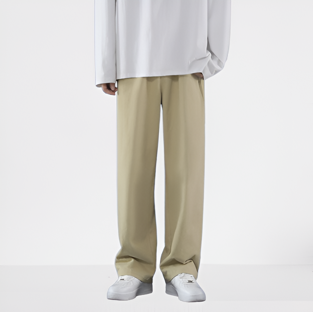 Ferrolo – pánské bavlněné kalhoty rovného střihu