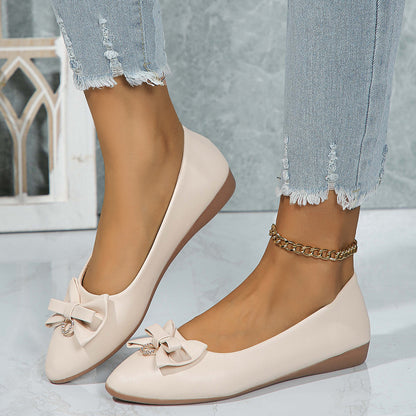 BowaFlex – dámské ploché ležérní boty s mašlí