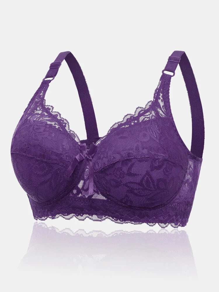 FloraForm – bra with lace and floral pattern