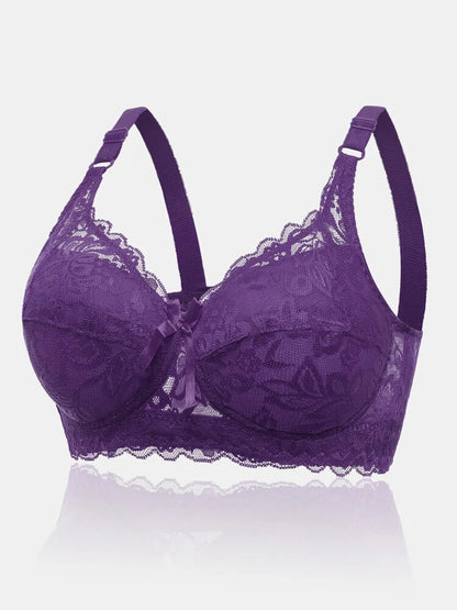 FloraForm – bra with lace and floral pattern