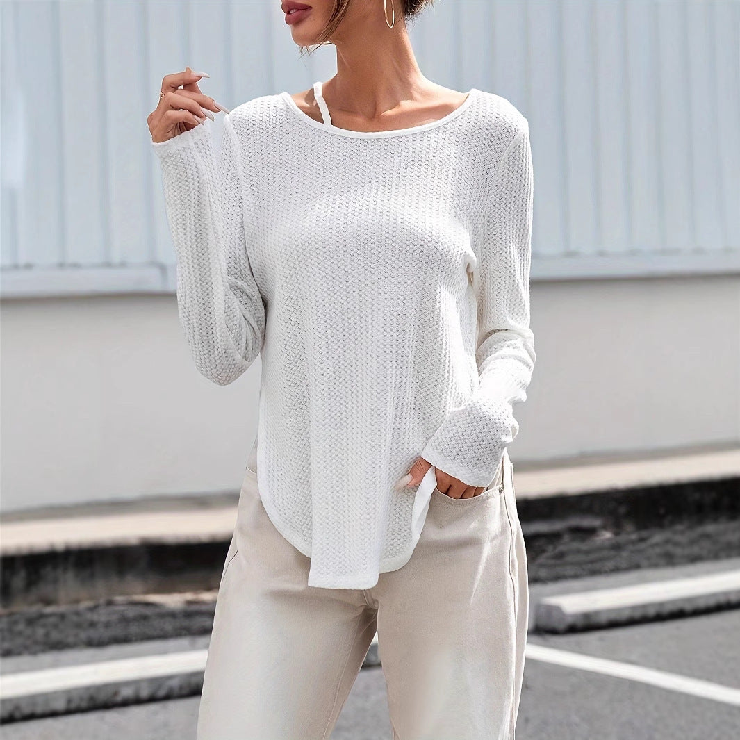 Curve Chic – top se zakřiveným lemem