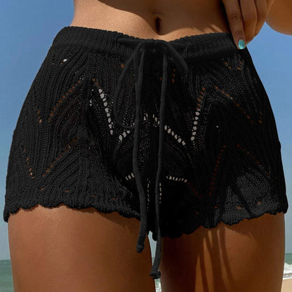 CoastWeave – pletené plážové šortky s dutým vzorem