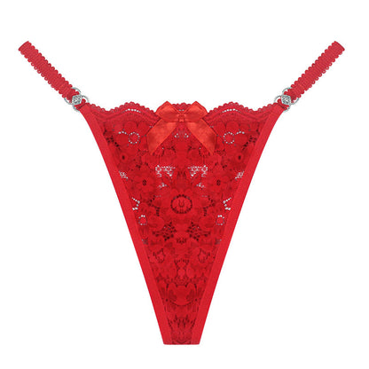 Whisper Lace – bezešvá krajková tanga s květinovým vzorem
