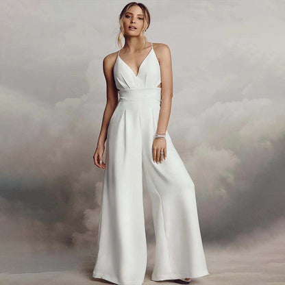 V-Neck Grace – elegantní overal bez rukávů