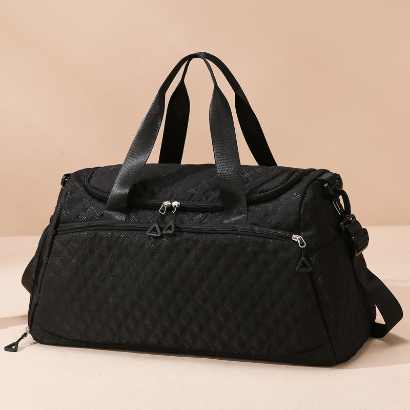 FlexTrip – velkokapacitní cestovní taška s kosočtvercovým vzorem