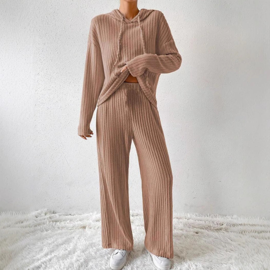 SoftStripe – žebrovaný set s topem a kalhotami