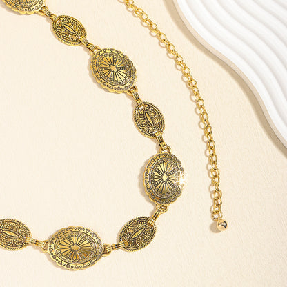 Elenari – vintage dámský kovový řetízek do pasu