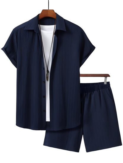 UrbanEase – pánská sada s krátkým rukávem a šortkami