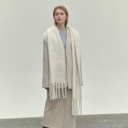 Tavelli – dámská zimní měkká šála s třásněmi