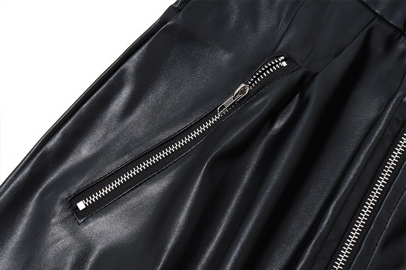 Rebel Gloss PU mini skirt