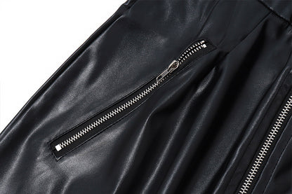 Rebel Gloss PU mini skirt