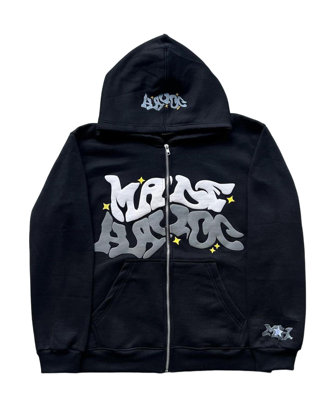 Camovo – unisex mikina s kapucí a potiskem