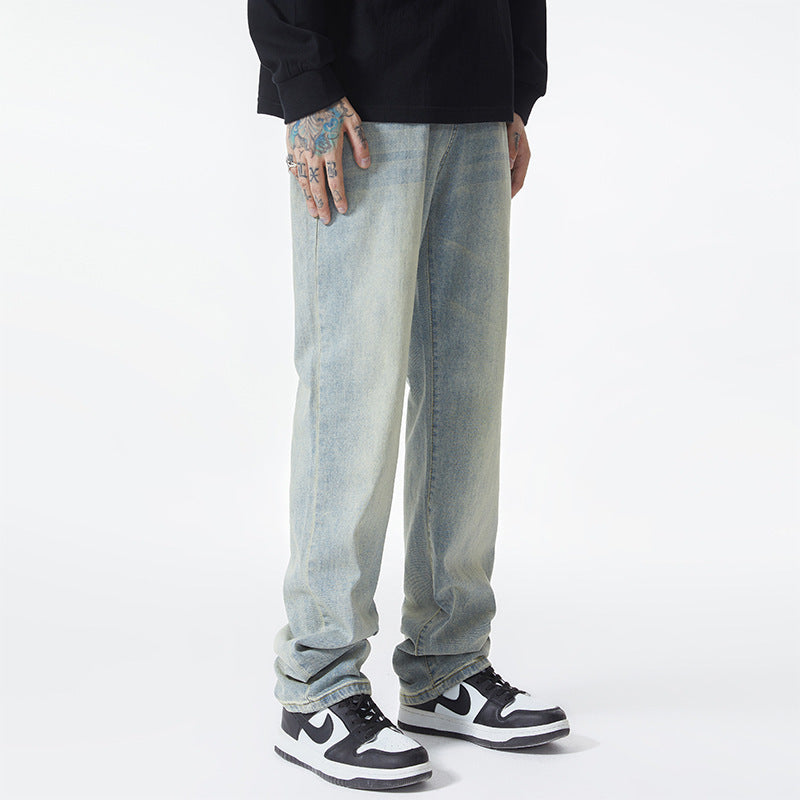 Retrovibe – volné rovné džíny s širokými nohavicemi