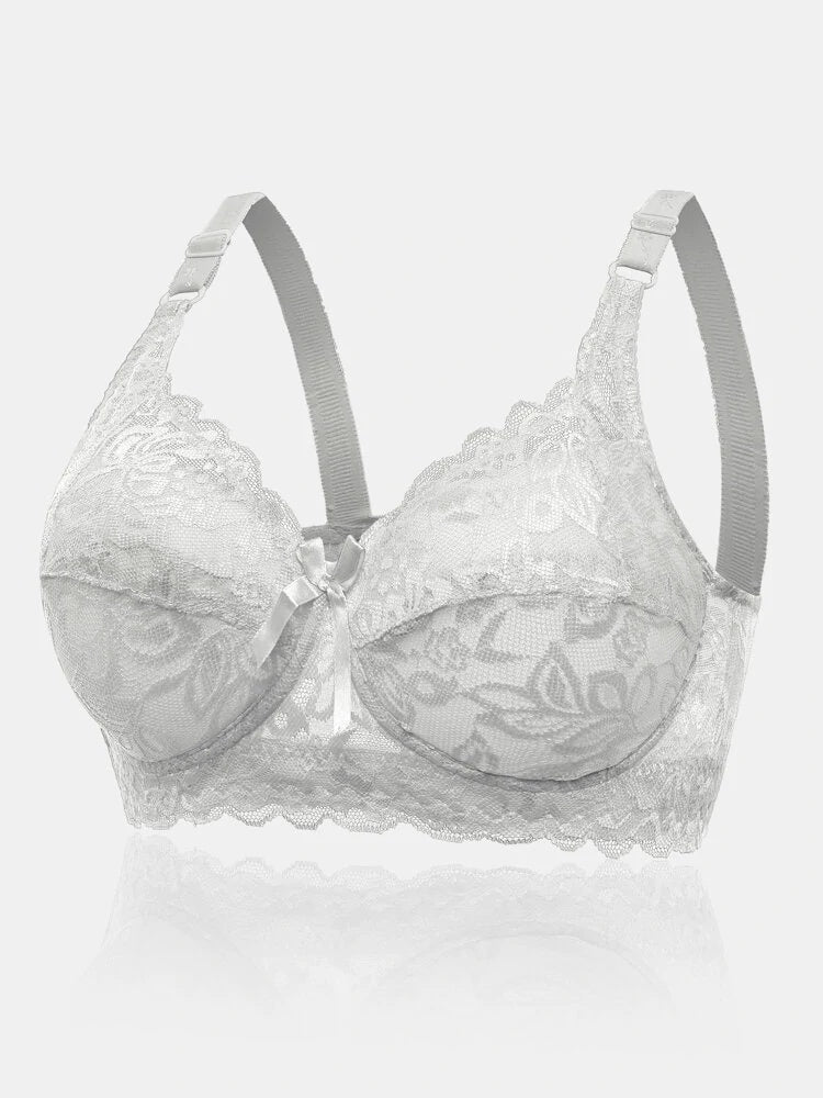 FloraForm – bra with lace and floral pattern