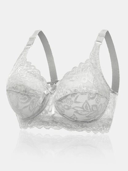 FloraForm – bra with lace and floral pattern