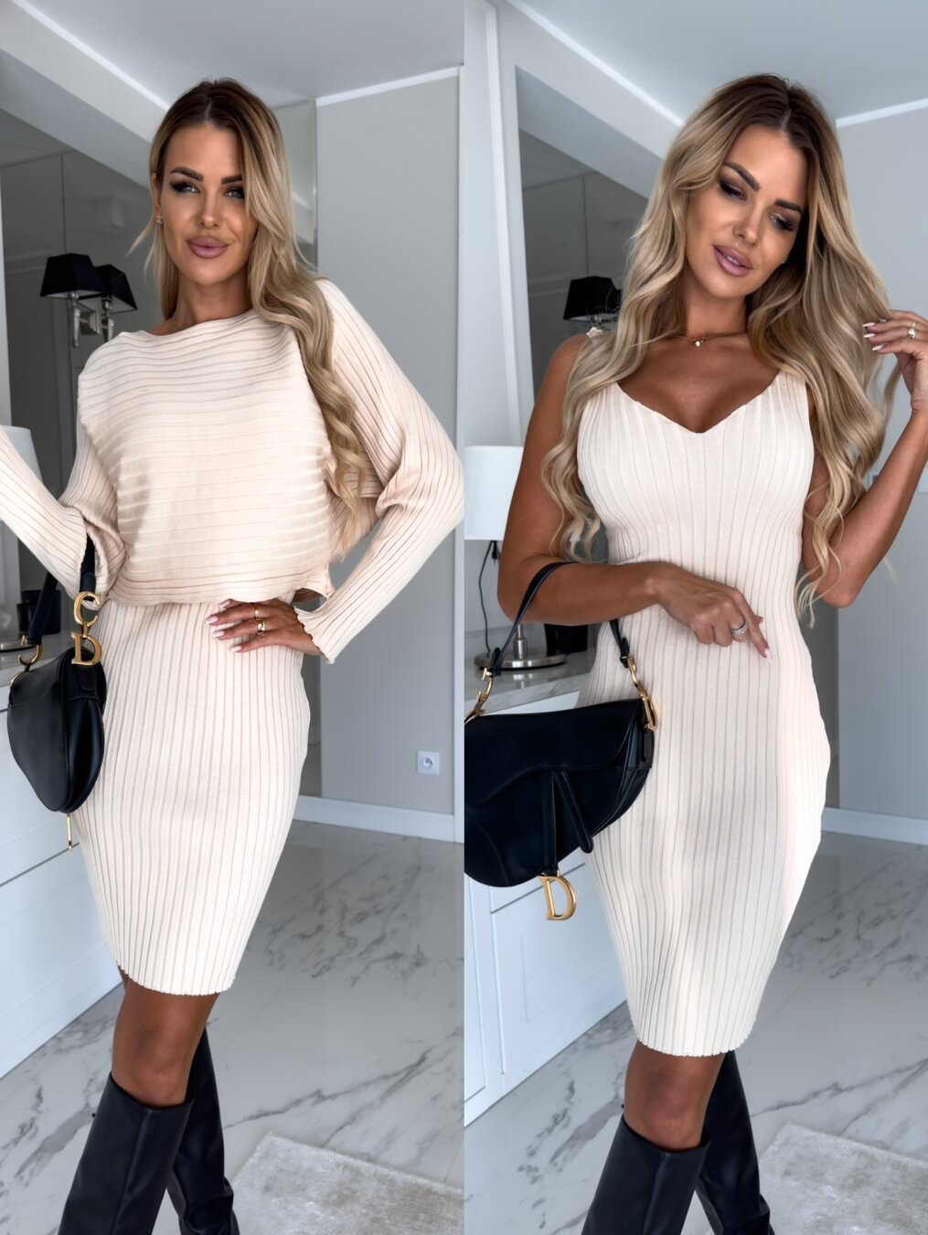 Urban Chic Duo – komplet s topem a přiléhavými šaty